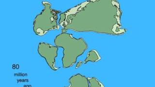 Pangea Breakup and Continental Drift Animation [upl. by Ylellan328]