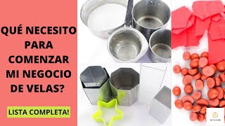 MATERIALES Para Hacer VELAS CASERAS 🗒 Lista COMPLETA [upl. by Ennyl]