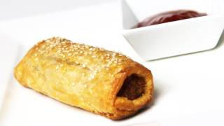 How To Make Sausage Rolls  Video Recipe [upl. by Nhepets]