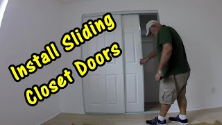 How to Install Sliding Closet Doors or Bypass Doors [upl. by Wally]