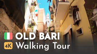 ITALY 4K  Bari Vecchia Old Bari Walking Tour  04 [upl. by Ettennal]