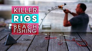 Beach Fishing Rigs  6  KILLER RIGS for Target Species [upl. by Aidnama389]