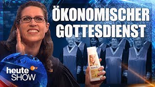 Die Kirche wird zum Geschäft für Sponsoren Birte Schneider klärt auf  heuteshow vom 26052017 [upl. by Selda]