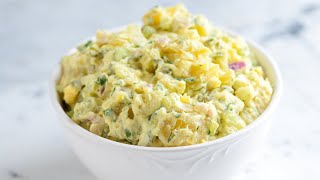 Easy Creamy Potato Salad Recipe [upl. by Rodgiva362]