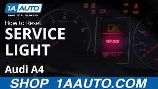 How to Reset Service Light 0409 Audi A4 [upl. by Annatnas]