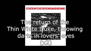 Station to Station  David Bowie  Lyrics [upl. by Seidler]