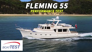 Fleming Yachts 55 2018 Test Video  By BoatTESTcom [upl. by Adoc]