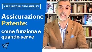 Assicurazione Patente come funziona [upl. by Arocal341]