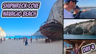 Shipwreck  Smugglers Cove  Navagio Beach  Zakynthos  Zante  Day 4 [upl. by Aniela]