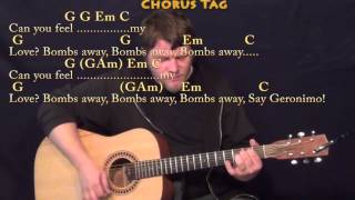 Geronimo Sheppard Strum Guitar Cover Lesson in G with ChordsLyrics [upl. by Arley546]