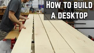 How to build and finish a desk top  DIY Table top [upl. by Ddet]