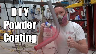 DIY Powder Coating  How to  Eastwood Co Kit Try Out [upl. by Haelahk]