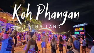 Koh Phangan nightlife Full Moon Party 2024 Thailand [upl. by Ardnuyek517]