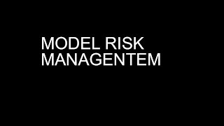 Model Risk Management  Model Validation  Model MonitoringCCAR [upl. by Trbor210]