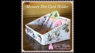 DIY Memory Dex  Rolodex Card Holder Tutorial [upl. by Hamer738]