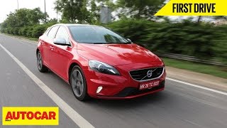 Volvo V40  First Drive  Autocar India [upl. by Akirdnas735]