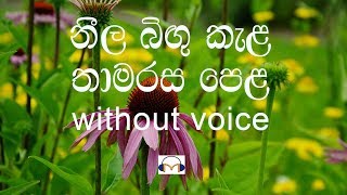 Neela Bingu Kela Karaoke without voice නීල බිඟු කැල [upl. by Oicapot609]