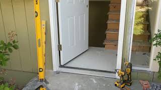 Jeld Wen Front Door Installation  Really crappy products and craftsmanship PART 1 [upl. by Angelina]