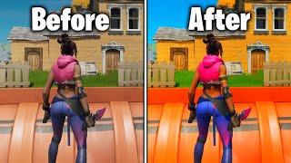 BEST FORTNITE GRAPHIC SETTINGS HOW TO MAKE FORTNITE COLORFUL PS4XBOXPC FORTNITE GRAPHIC SETTINGS [upl. by Acyssej]