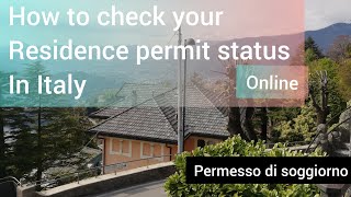 How to check permesso di soggiorno Residence permit in Italy online [upl. by Ila509]