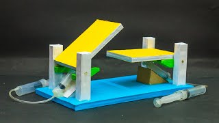 School Science Projects  Hydraulic Bridge [upl. by Zales]