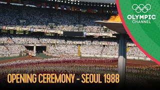 Seoul 1988  Opening Ceremony  Seoul 1988 Replays [upl. by Aibonez]