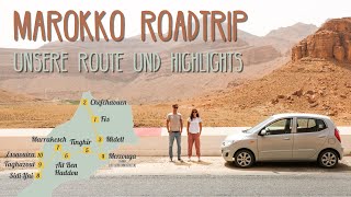 Reiseroute Rundreise amp Roadtrip durch Marokko • Vlog 069 [upl. by Robbins364]