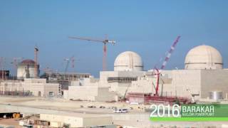 Construction progress at UAEs Barakah Nuclear Energy Plant [upl. by Aromat122]