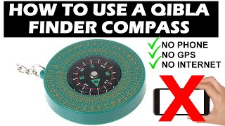 Qibla Direction Finder Compass  How To Use  Prayer Direction  Travelling [upl. by Seek466]