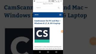 CamScanner for PC and Mac – Windows 817 8 10 amp Laptop [upl. by Aziar]