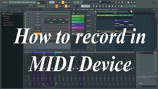 FL Studio How to record in MIDI [upl. by Vanzant572]