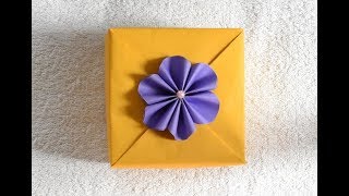 How to wrap a square gift box  Gift Wrapping Hacks [upl. by Brendon]