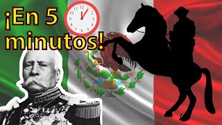 ¡La Revolución Mexicana EN 5 MINUTOS  Resumen [upl. by Canon]