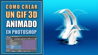 Cómo crear un GIF animado 3D en Photoshop [upl. by Eillit]