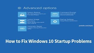 How to Fix Windows 10 Startup Problems 4 Ways [upl. by Ruyle]