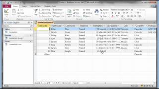 Microsoft Access 2007 2010 part 3 Query amp Reports [upl. by Ayyidas]