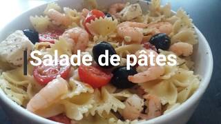 Salade de pâtes aux crevettes très facile [upl. by Tellford]