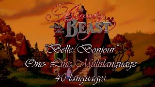 Beauty and the BeastBelle One Line Multilanguage [upl. by Vrablik]