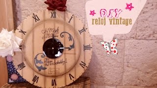 DIY Reloj Vintage  Reciclado  Carton [upl. by Sammons]