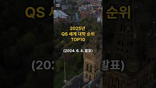 2025년 QS 세계 대학 순위 TOP10 [upl. by Eimmot]