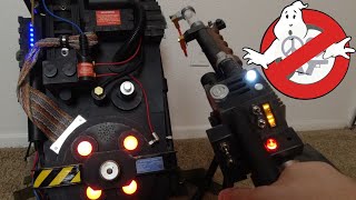 Custom Ghostbusters Proton Pack  How to Operate and Modify Spirit Halloween LED Lights and Sound [upl. by Thomasin833]