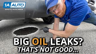 Oil Puddle Under Your Car or Truck How to Track Down Oil Leaks [upl. by Arateehc669]