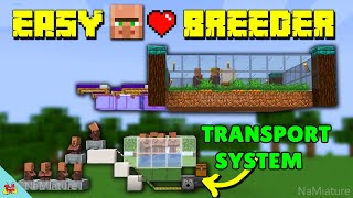 SIMPLE Minecraft Villager Breeder Tutorial Infinite amp Automatic Villager Farm [upl. by Sutphin774]