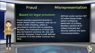 What is Difference Between Fraud amp Misrepresentation [upl. by Nanyt164]