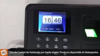 Reloj Control de Asistencia Biométrico  Carga y descarga datos [upl. by Justinn]