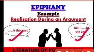 LITERARY DEVICE Part 10 Epiphany explained with notes and examples [upl. by Poyssick]