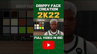 NEW Drippy Face Creation NBA 2K22  STAGE COMP PLAYER [upl. by Nylaf]