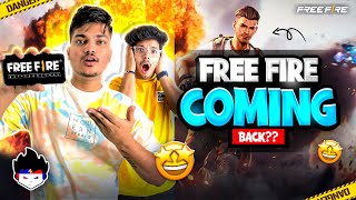 Free Fire Is Coming Back😍 Date Revealed Garena Free Fire [upl. by Itsrik]