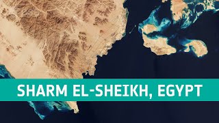 Sharm ElSheikh Egypt  Earth from Space [upl. by Enialb936]