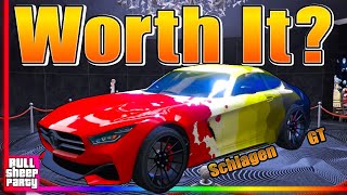 IS IT WORTH IT  The New Schlagen GT Car Free Lucky Wheel GTA 5 Online Review amp Customization [upl. by Nalek]